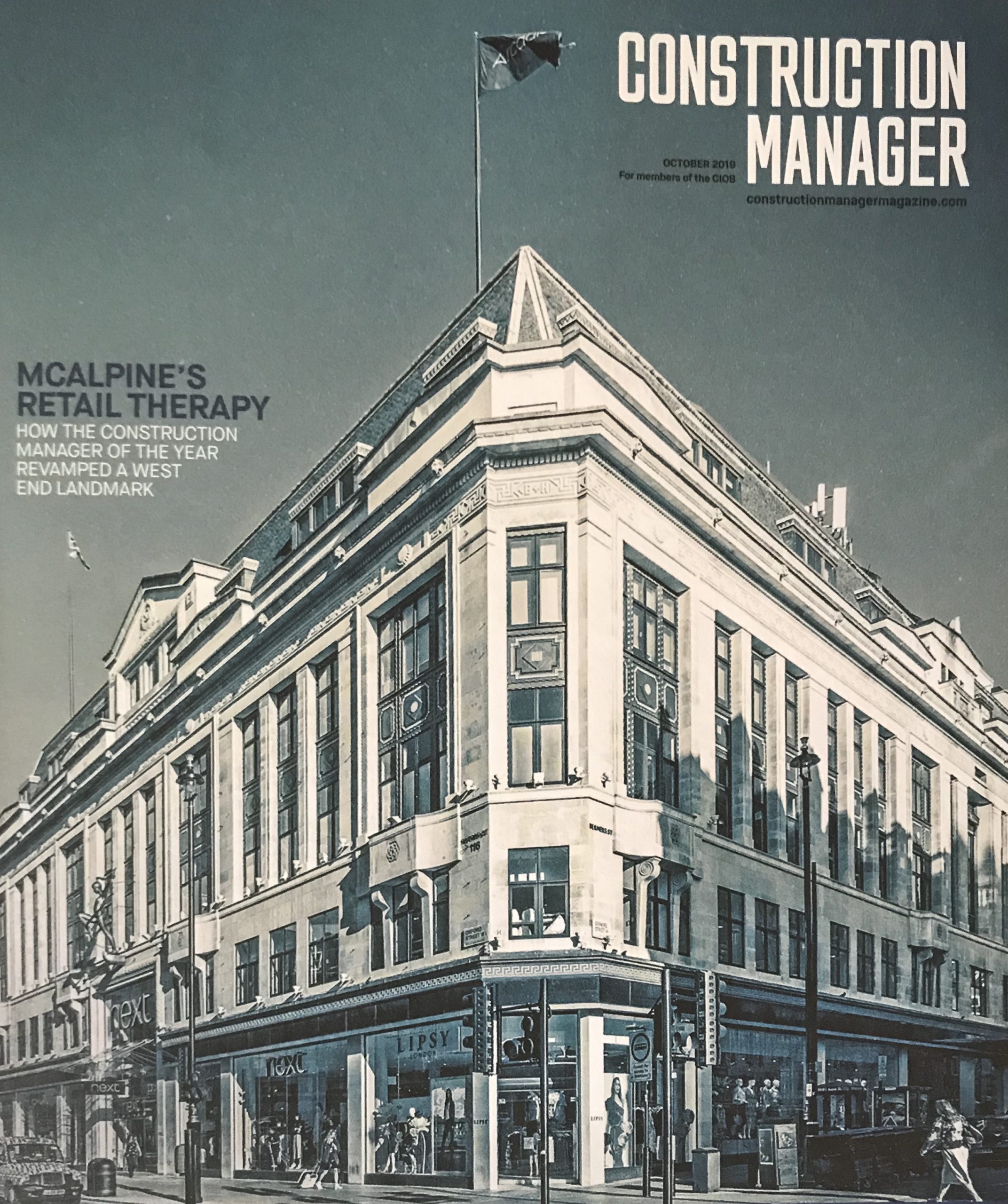 Read more about the article 120 Oxford Street recognised by Construction Manager Magazine